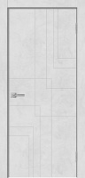Межкомнатная дверь ГЕОМЕТРИЯ 3 ПГ Бетон снежный  Эко Doors   Эко-шпон