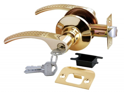 Ручка с механизмом HK-04 L SG/GP Ключ-фиксатор RUCETTI   
