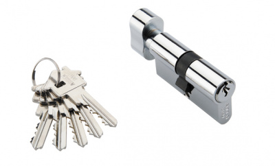 Цилиндр CYL 5-60 KNOB CHROME ADDENBAU   