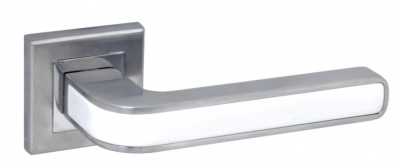 Ручка дверная PIEZA Q360 WHITE/CHROME ADDENBAU   